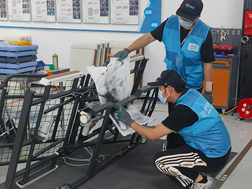 内蒙古项目公司工作人员清洁维护辅助器具